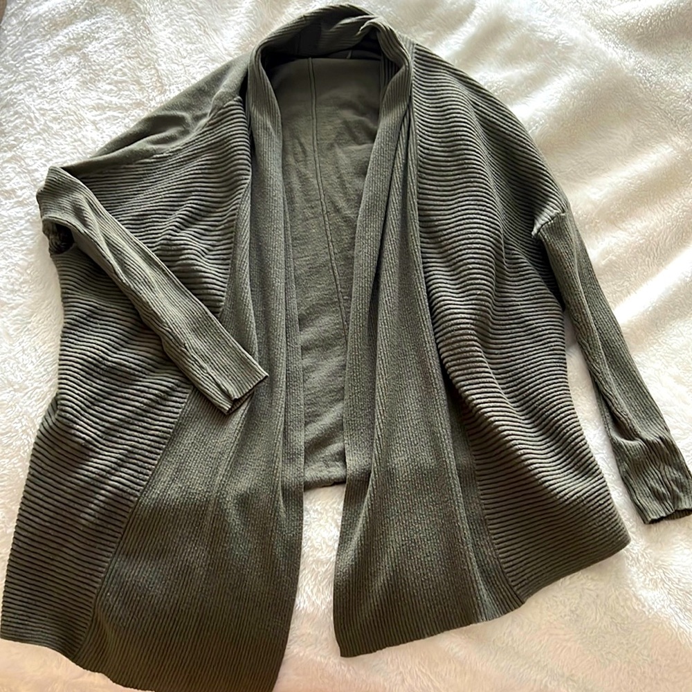 Green cardigan